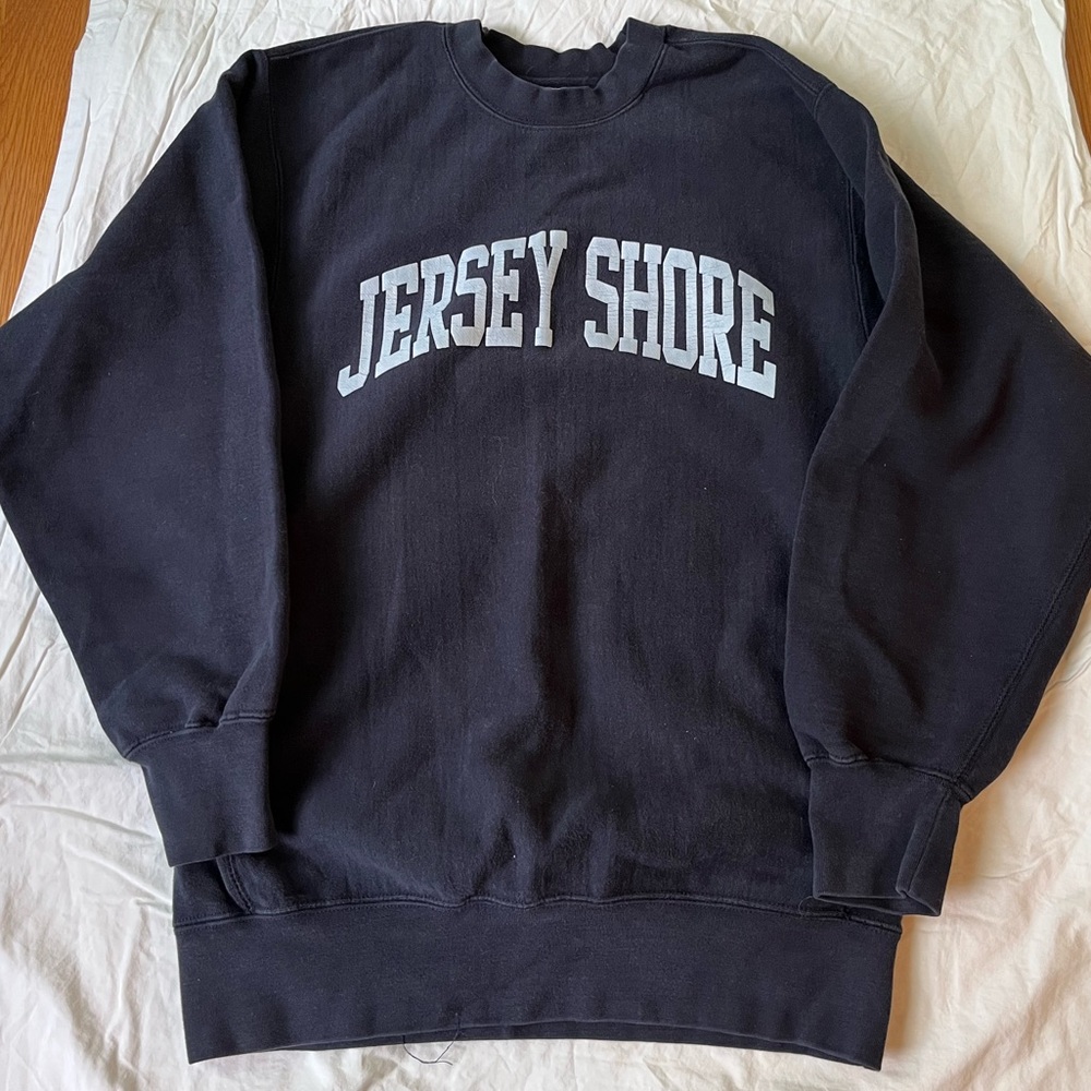 Navy blue Jersey Shore crew neck